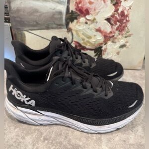 Hoka One One Clifton 8 Wide 1121375 BWHT Men's Running Shoes, Size  12